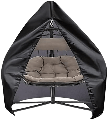 SIRUITON Patio Hanging Egg Chair Cover, Outdoor Single seat Cocoon Swing Egg Chair Cover Waterproof with Zipper